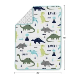 Sweet Jojo Designs Boy Toddler Weighted Blanket 5lbs. For Kids Mod Dinosaur Blue And Green -Sweet Jojo Designs Shop GUEST fc6db10e c069 48e6 83fd 587a26051c8f