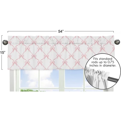 Sweet Jojo Designs Girl Window Valance Treatment 54in. Ballerina And Ballet Bows Pink And White 6 Sweet Jojo Designs Girl Window Valance Treatment 54in. Ballerina And Ballet Bows Pink And White - Image 4